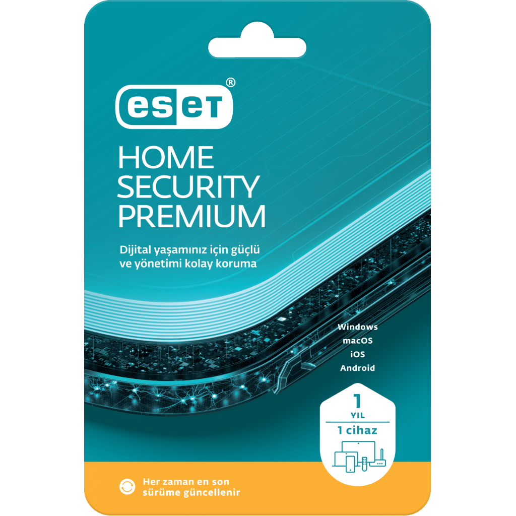 ESET HOME SECURITY PREMIUM 1 Kullanıcı, 1 YIL, BOX