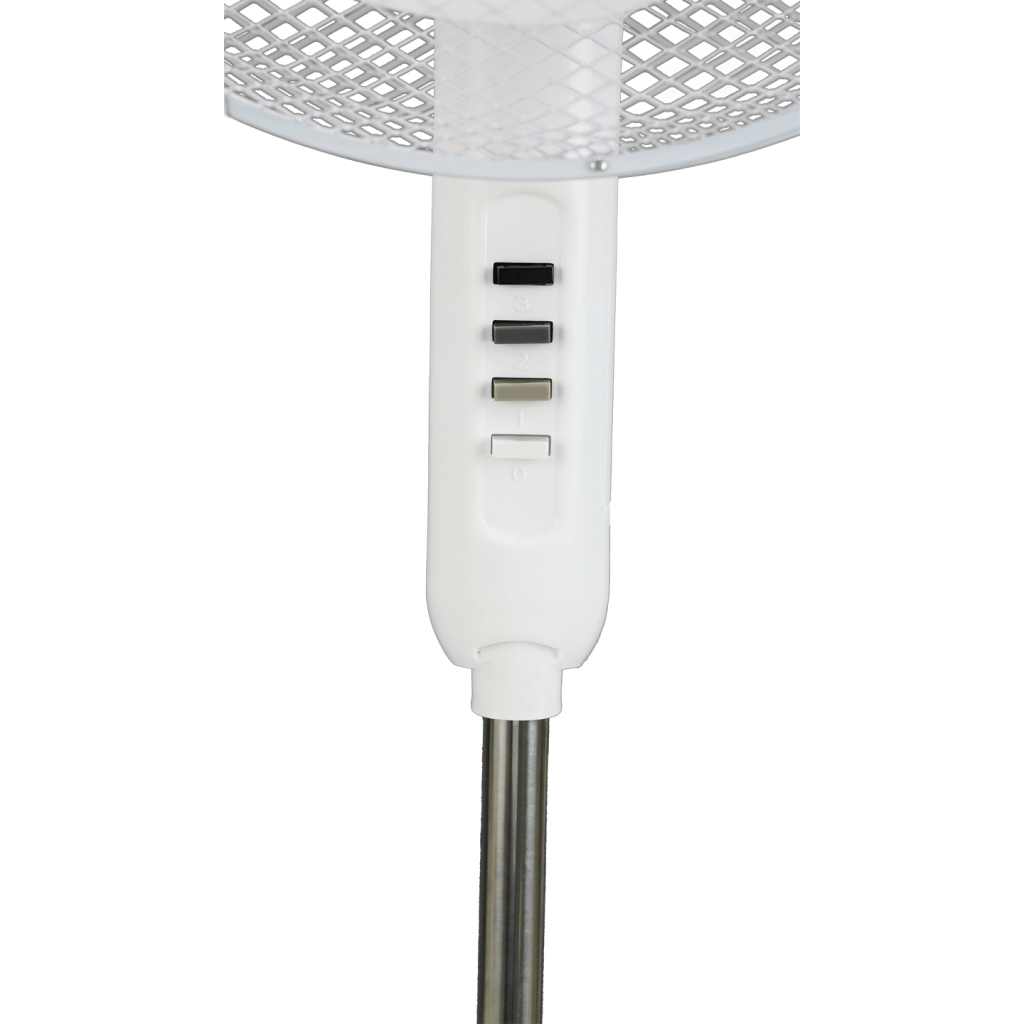 EVEREST FAN10, BEYAZ, EcoWind, 3 Kademeli Hız, 40cm 3 Bıçak Pervane ve Çerçeve, 45W, Otomatik Salınım, Yükseklik Ayarlı Vantilatör