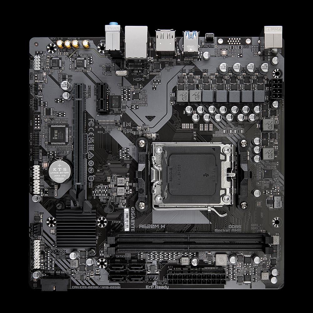 GIGABYTE A620M H DDR5 6400(OC) HDMI DP MATX AM5 