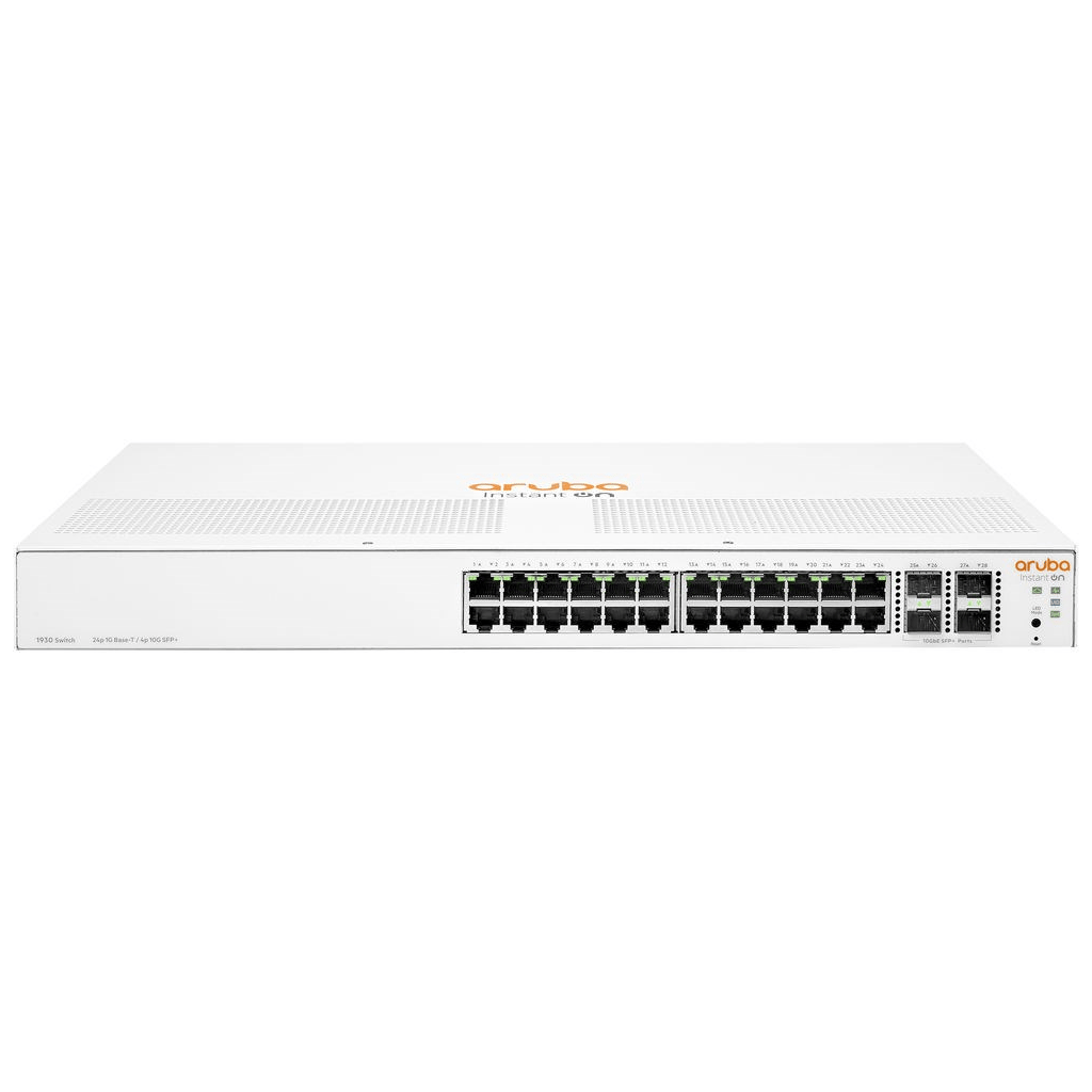 HP Aruba Instant On JL682A 1930-24G, 24Port,  GigaBit, 4 Port Gigabit SFP, Yönetilebilir, Rack Mount Switch