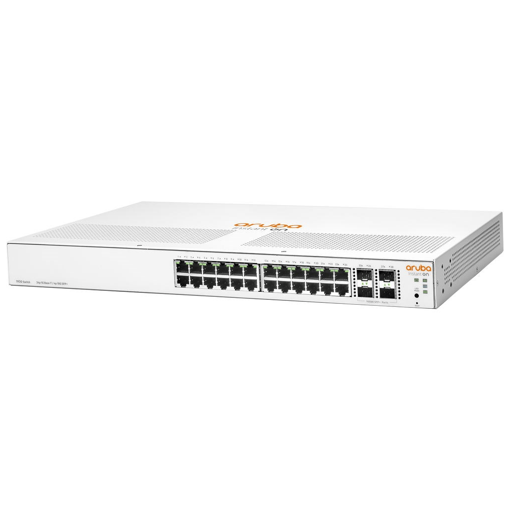 HP Aruba Instant On JL682A 1930-24G, 24Port,  GigaBit, 4 Port Gigabit SFP, Yönetilebilir, Rack Mount Switch