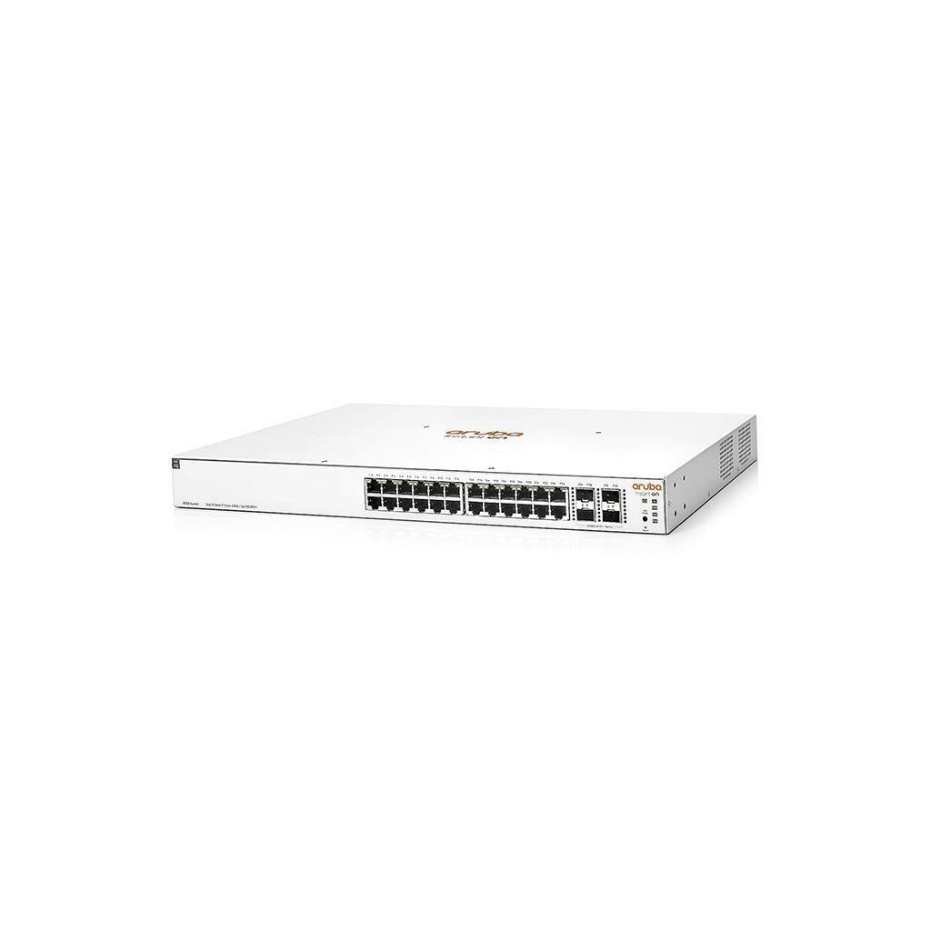 HP Aruba Instant On JL684B 1930-24G, 24Port,  GigaBit, 24 Port PoE, 370W, 4 Port Gigabit SFP, Yönetilebilir, Rack Mount Switch