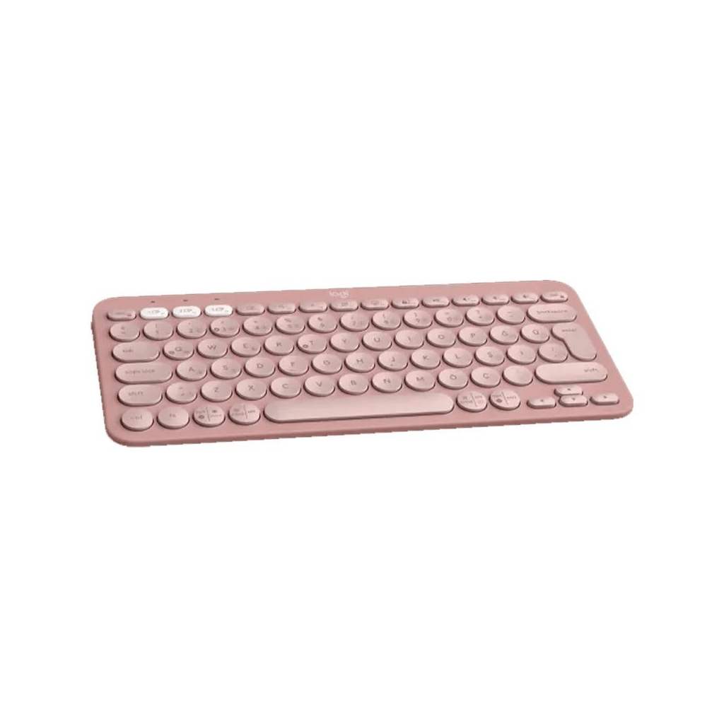 LOGITECH K380S, Pebble Keys 2,  Rose, 920-011861, Bluetooth, Türkçe, Q, Multimedya, Mini Klavye
