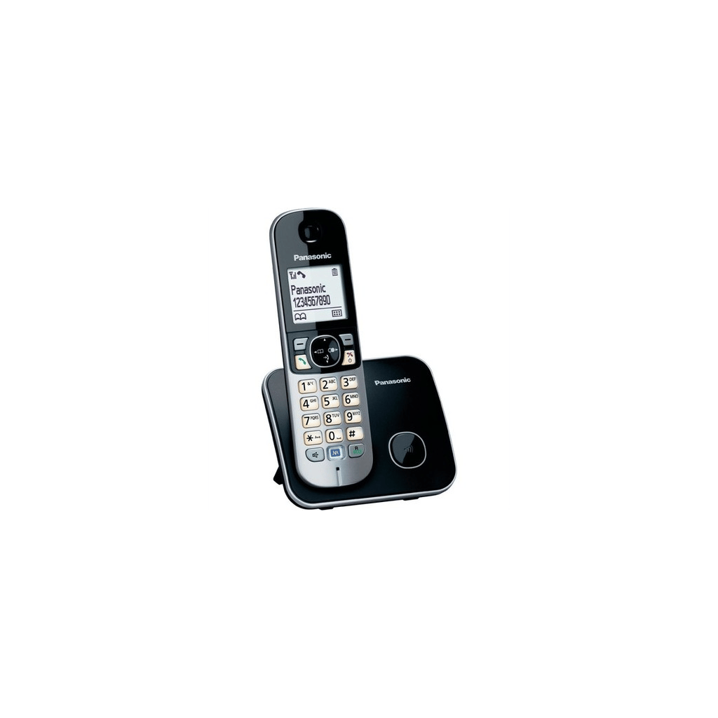 PANASONIC KX-TG6811 TELSİZ TELEFON (Siyah) 18 Saat Konuşma, 170 Saat Bekleme, 120 Kişilik Rehber