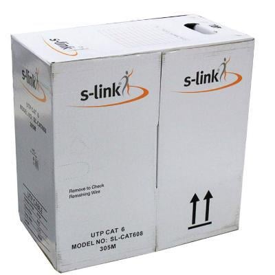 S-LINK SL-CAT608 CAT6 UTP 305 Metre 24 AWG 0.50 mm Network Kablosu
