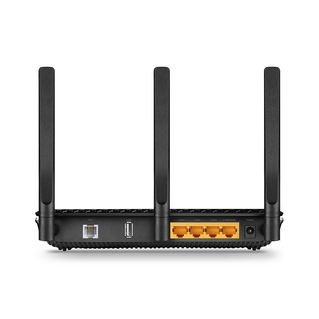 TP-LINK ARCHER VR600, AC1600, 4 Port GigaBit, Dual Band Wifi, 1300Mbps, 3xAnten, 3G-4G USB Desteği, VDSL2, ADSL2+ MODEM