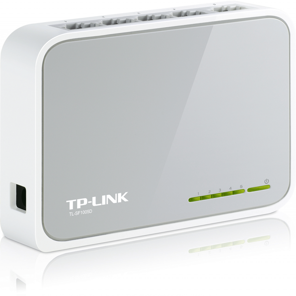 TP-LINK TL-SF1005D, 5 Port, MegaBit, Yönetilemez, Masaüstü Switch
