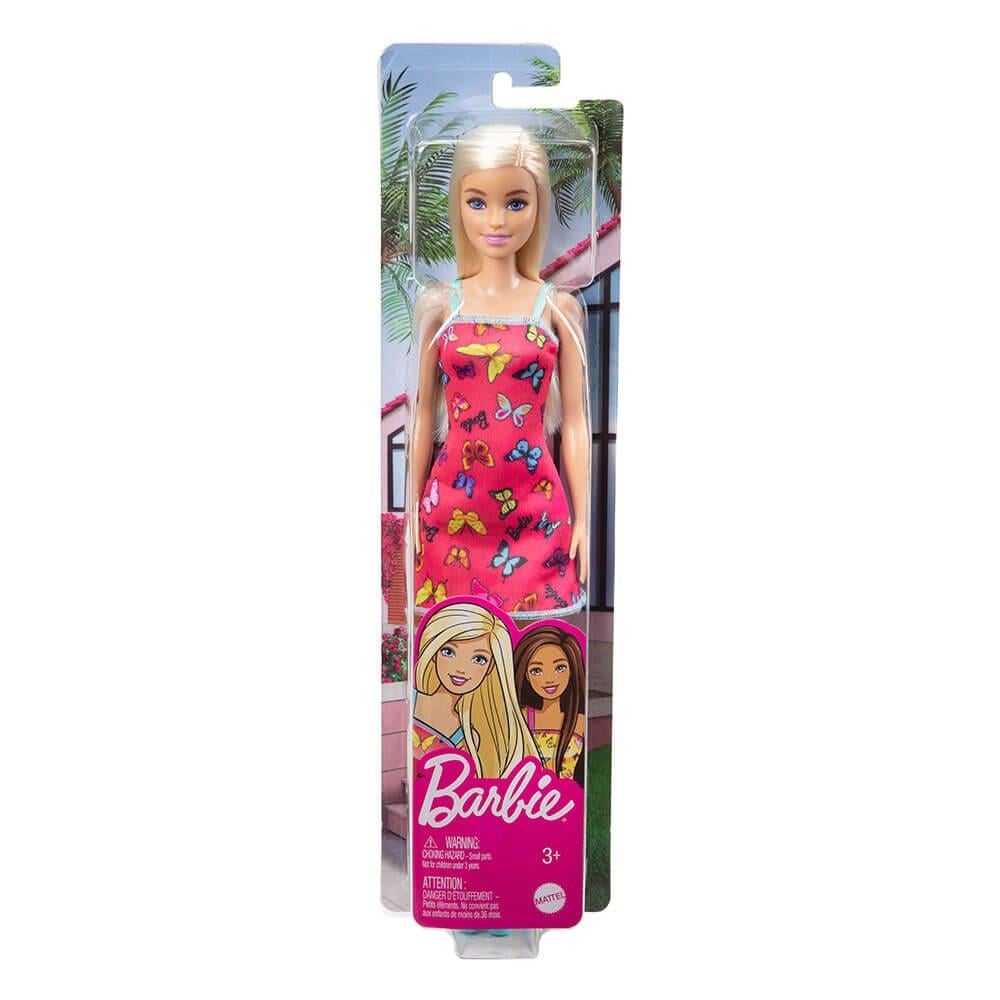 Barbie Şık Barbie Kırmızı Kelebekli Elbiseli
