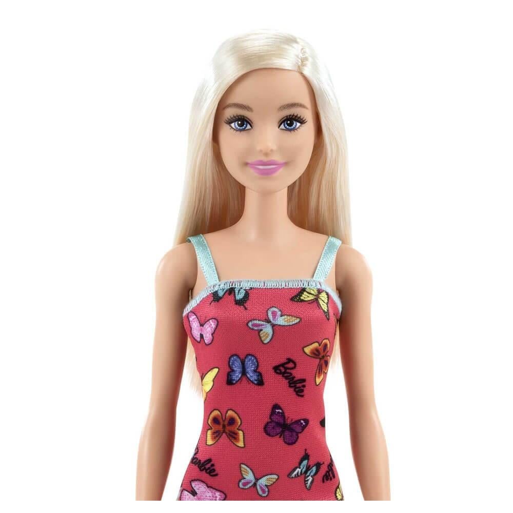 Barbie Şık Barbie Kırmızı Kelebekli Elbiseli