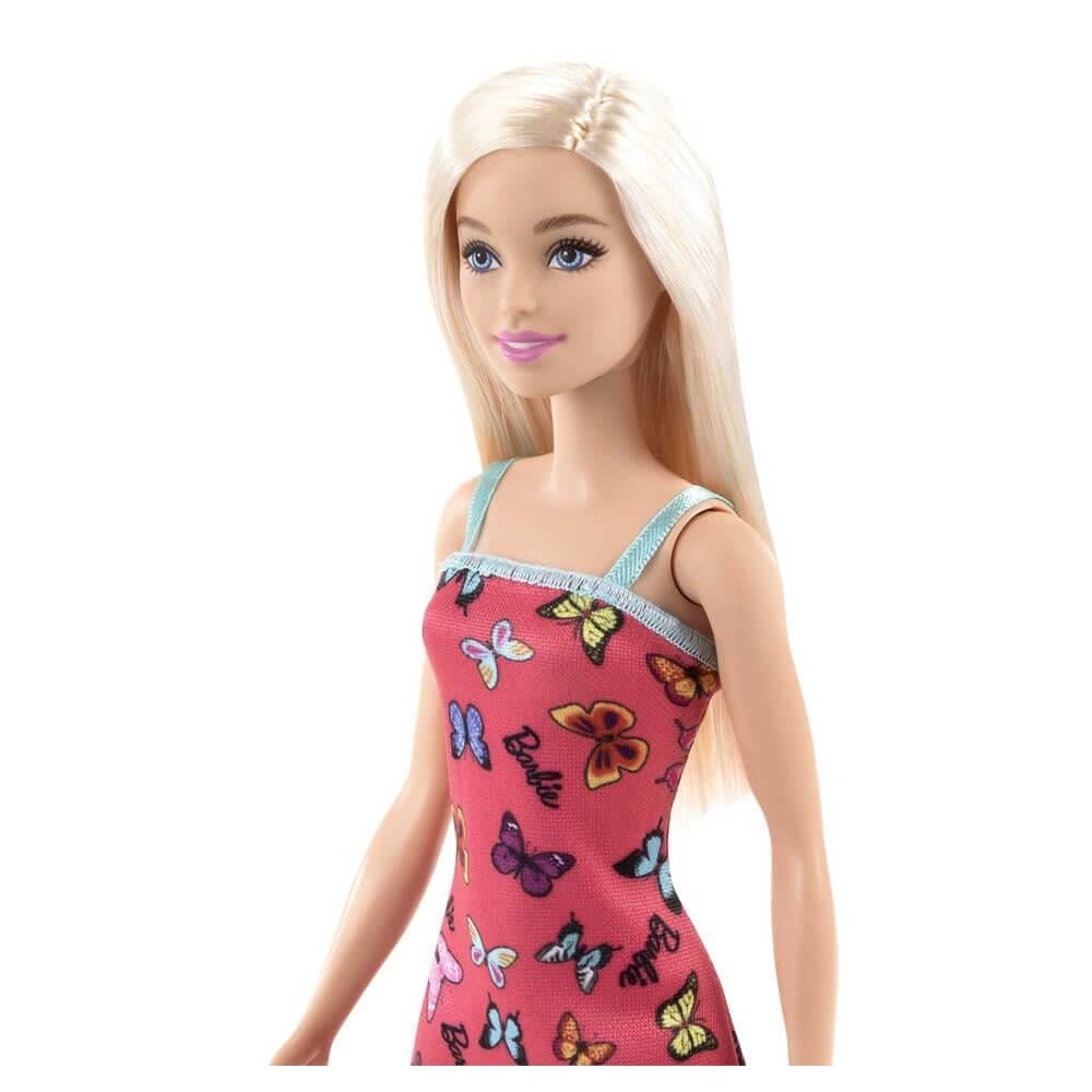 Barbie Şık Barbie Kırmızı Kelebekli Elbiseli