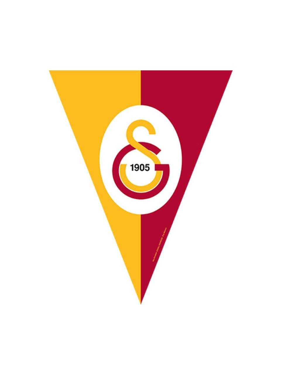 Bayrak Galatasaray Ücgen flama 3,6 metre orjinal lisanslı üçgen kırlangıç bayrak