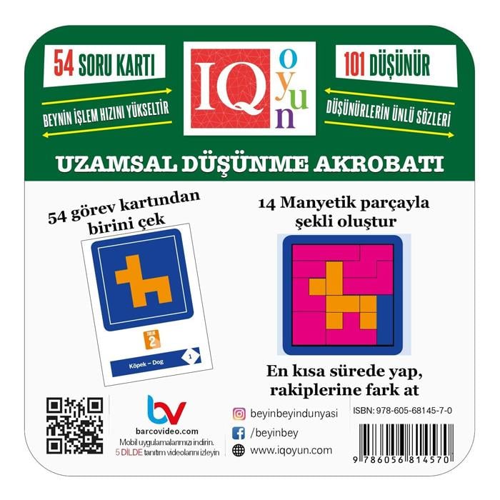 Beyin Bey In Uzo-Mind Metal Kutu Oyunu  