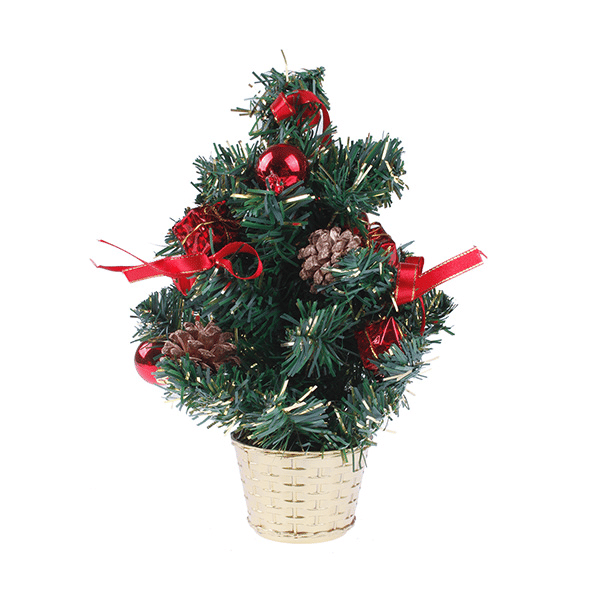 Çam Ağacı 30 Cm Süslü Çam Saksıda        