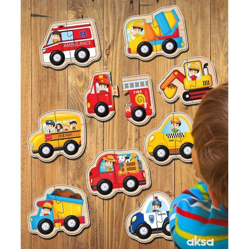 Jagu 2 Parçalı Jumbo Puzzle Araçlar 18 Prç.