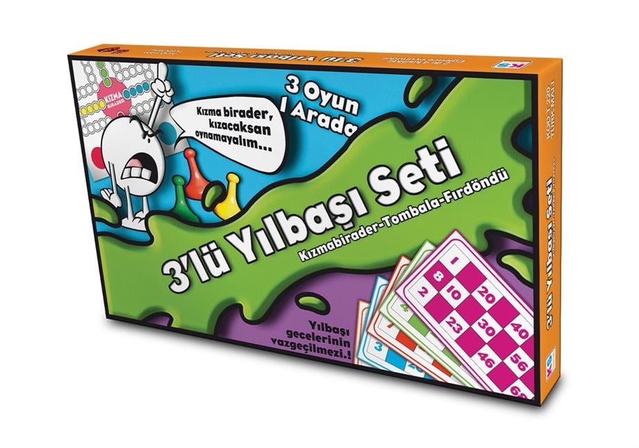 KS Games Üçlü Yılbaşı Seti (Tombala + Kızmabirader + Fırdöndü)
