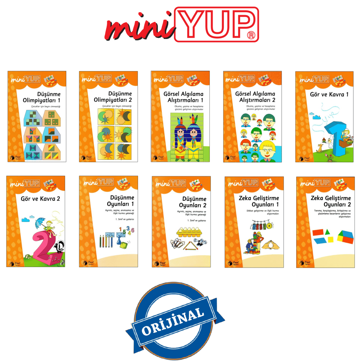 YENİ mini yup 7+seti Sadece 10 kitap Panelsiz