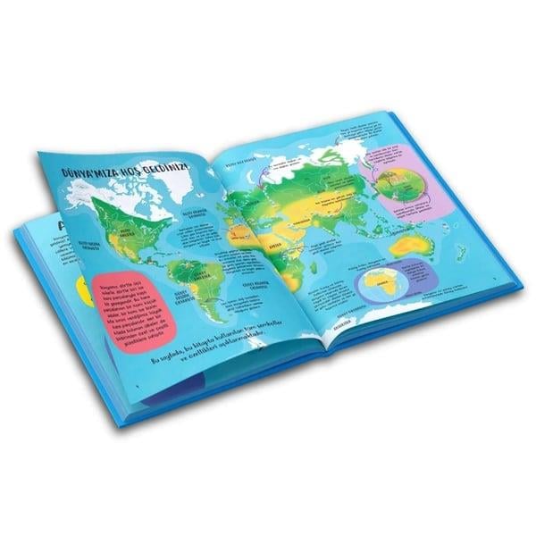 Yükselen Eğlenceli Çocuk Atlası 25*34 dev sert kapak ciltli eğlenceli çocuk atlası