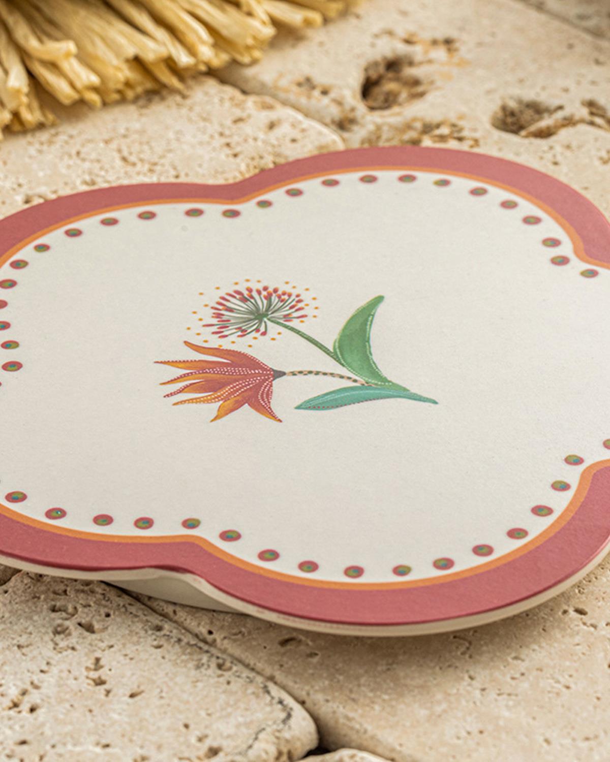 Melamine Hot Mat 17 cm Pink