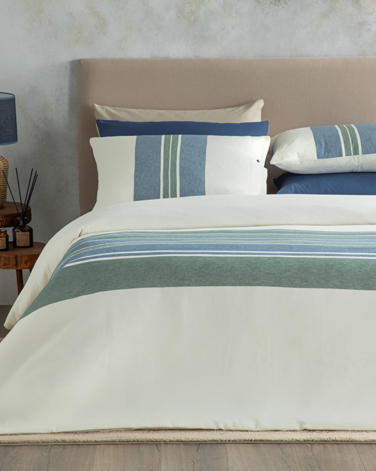 Winter Soft King Size Duvet Cover Set 240x220 cm Navy Blue-Green