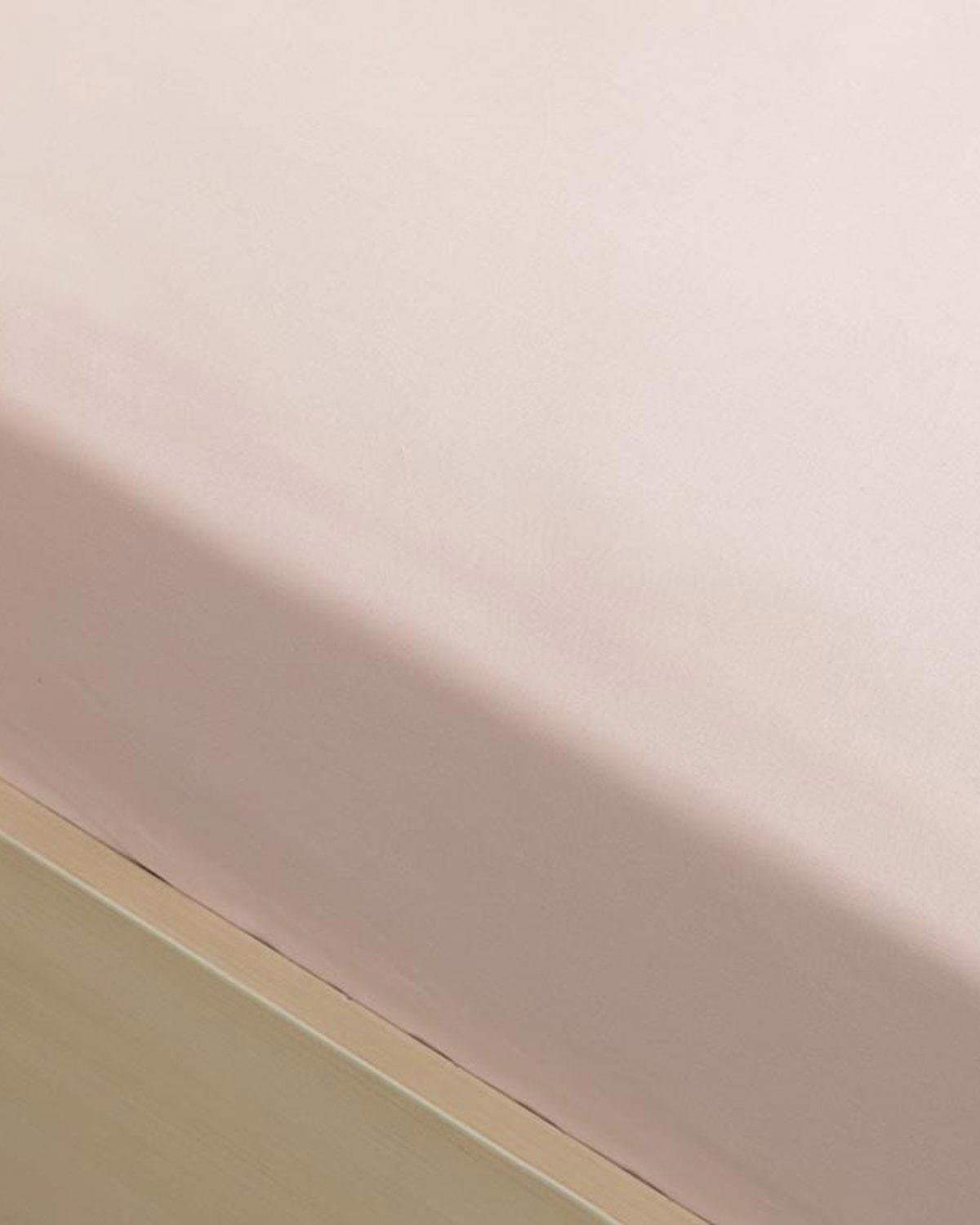Plain Cottony Small Single Sheet 140x200 cm Powder Pink