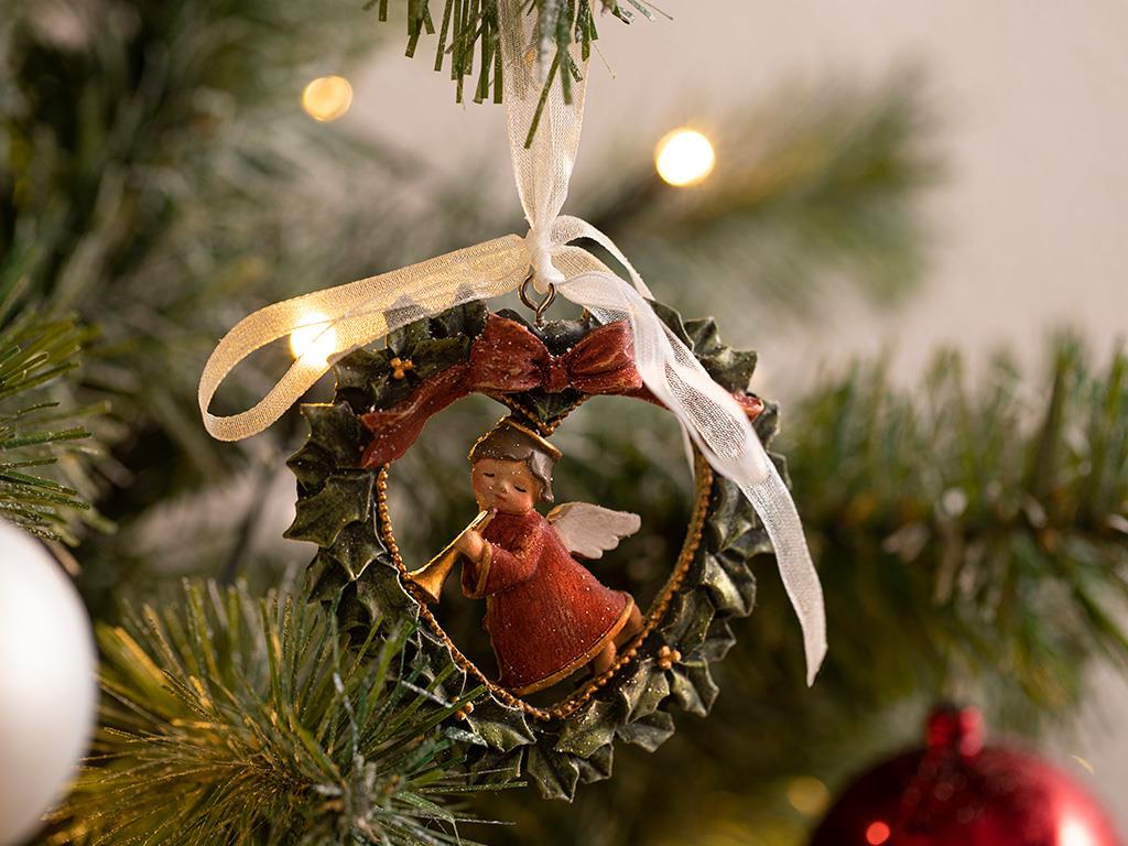 Angel Accessory With Hanger 7x1x9 cm Brown