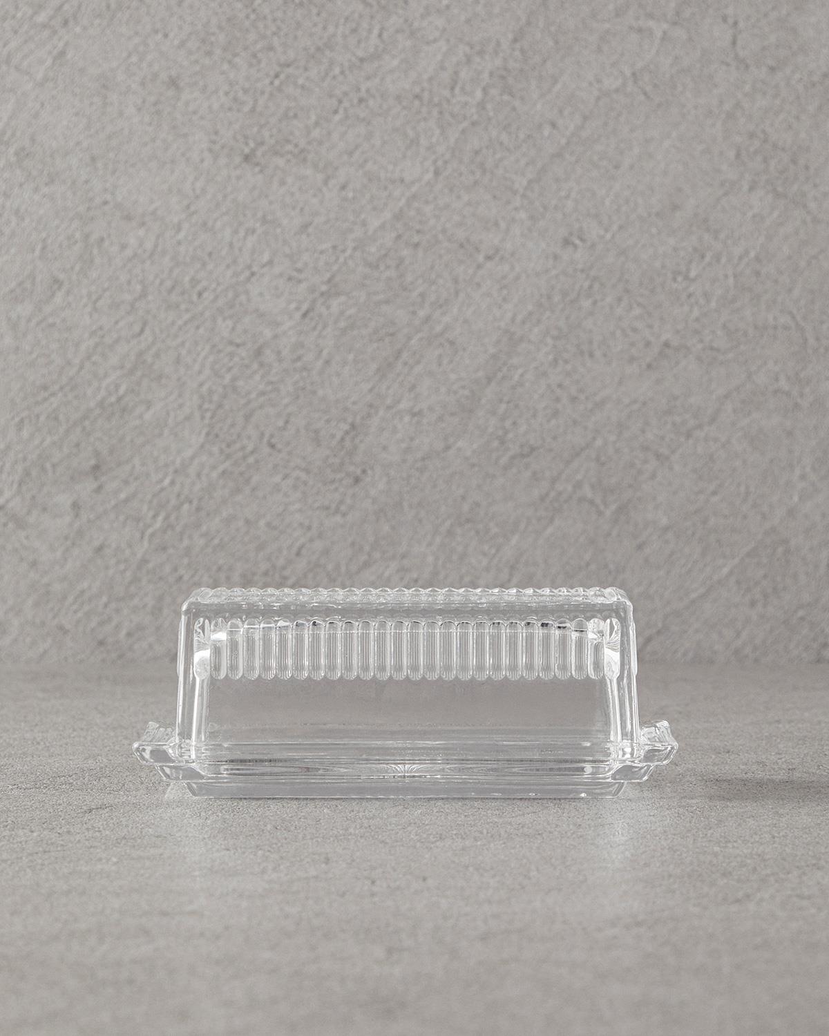 Glass Butter Holder 6,5 cm Transparent