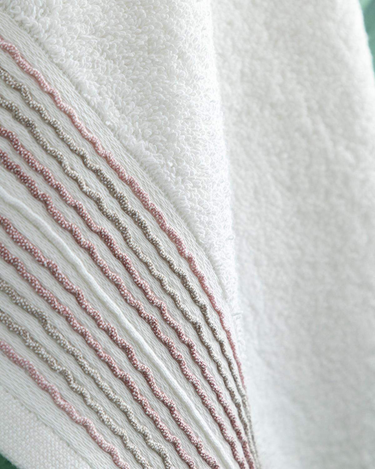 Arıanna Cottony brode Face Towel 50x70 cm Ecru