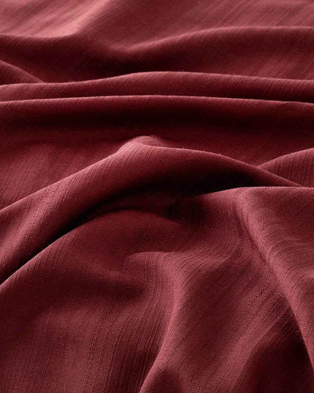 Aurora Спално Бельо Компле Super King Size, Silky Touch, Бордо Червено, 260 X 220 Cm
