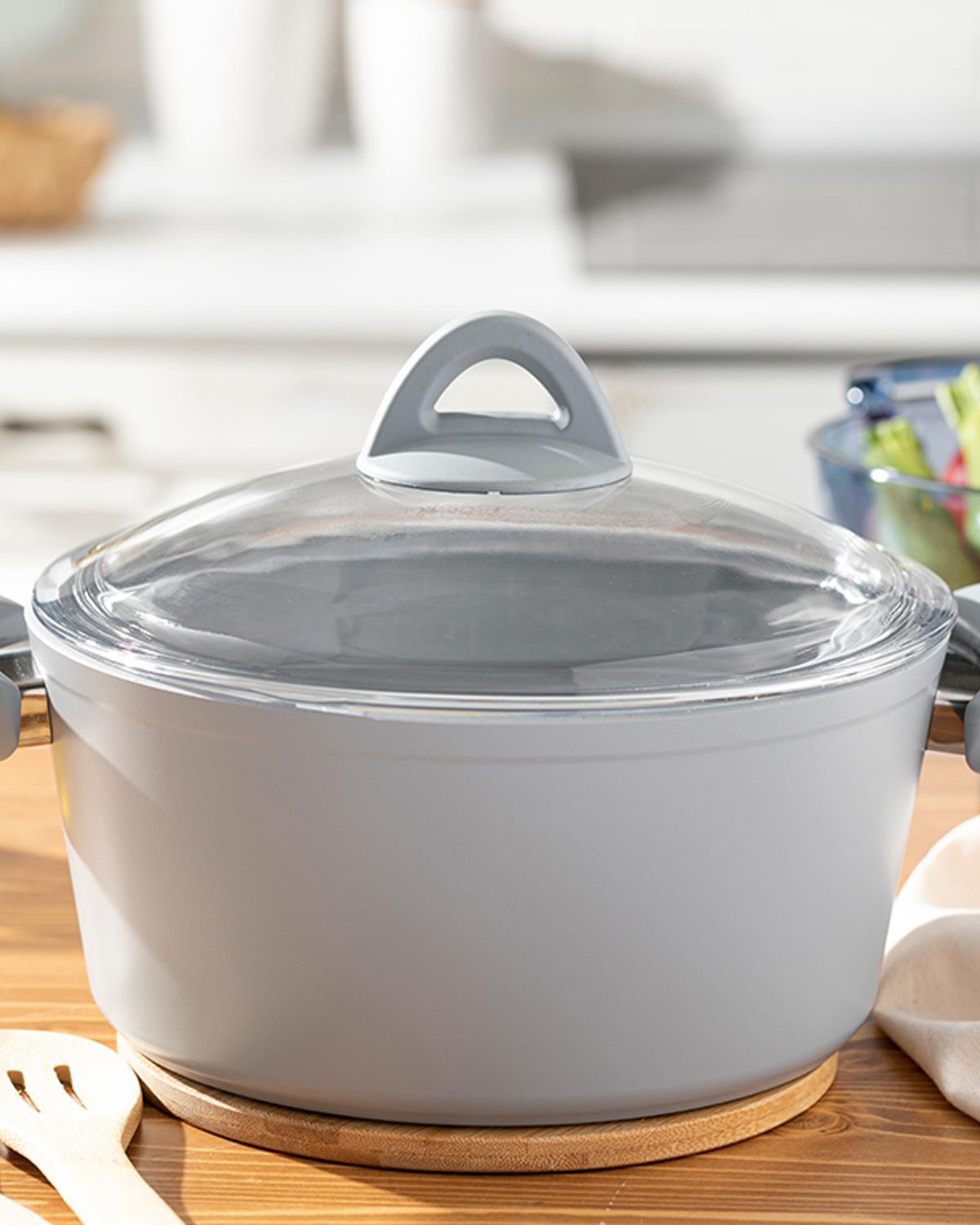 Ava ТЕНДЖЕРА Дълбока Гранит 24 cm Gray