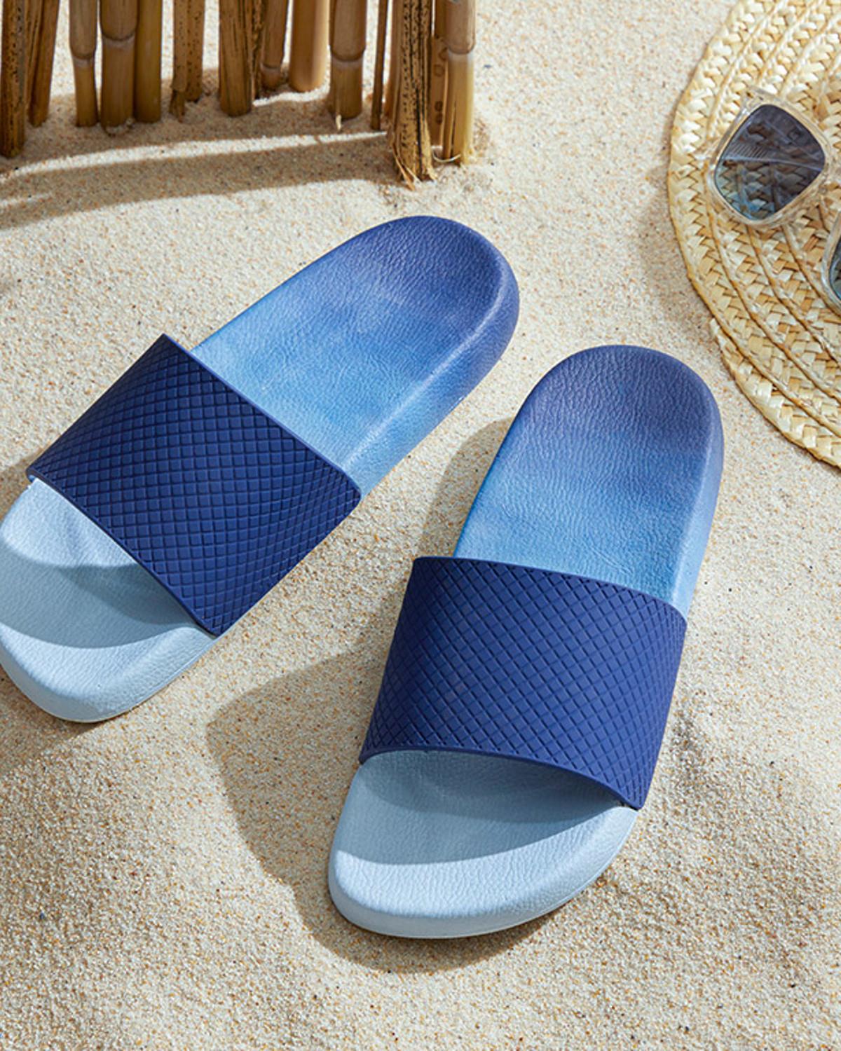 Belinda Pvc Women Beach Slipper 39 Navy Blue