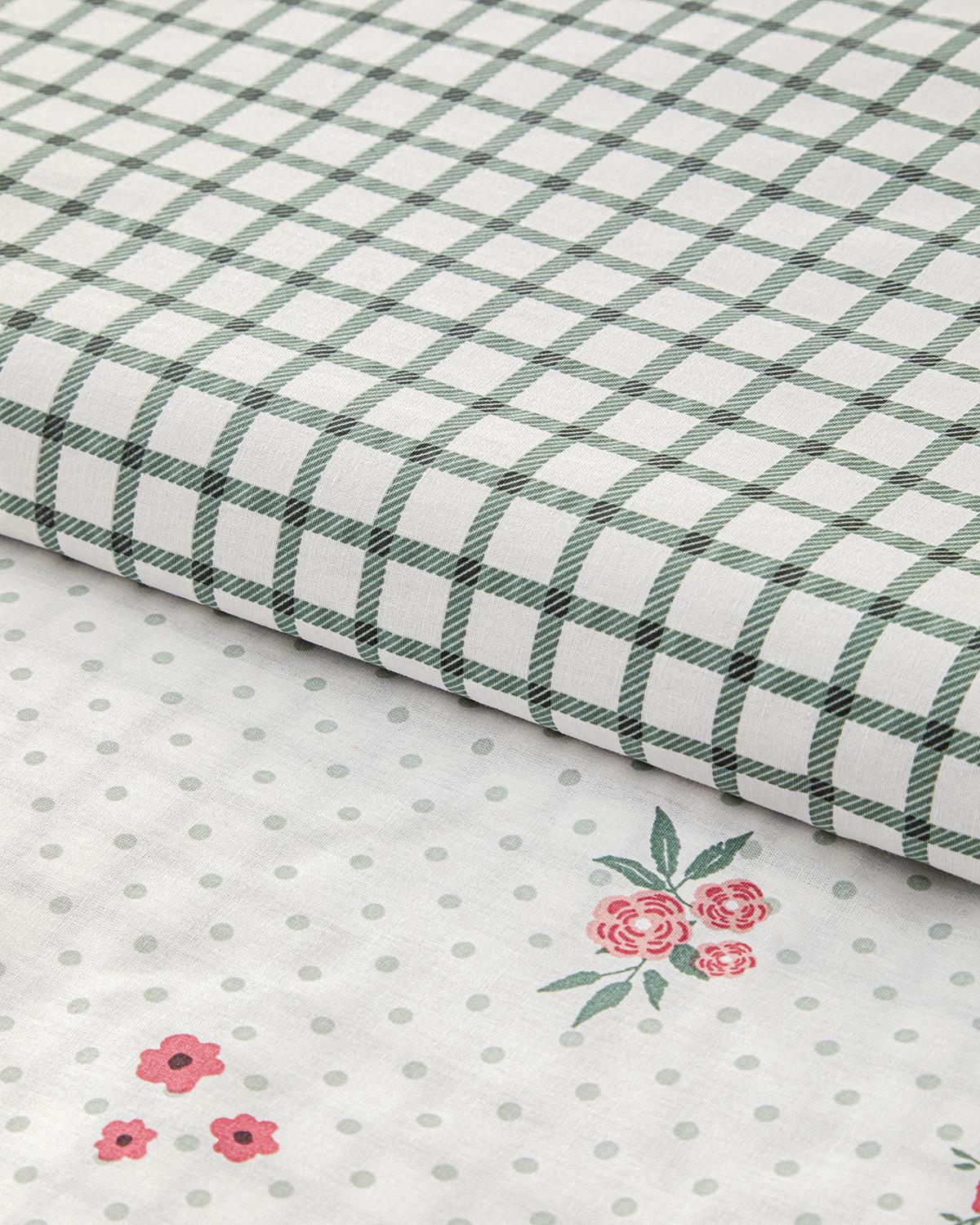 Cottony Double Person Duvet Cover Set Pack 200x220 cm Pink