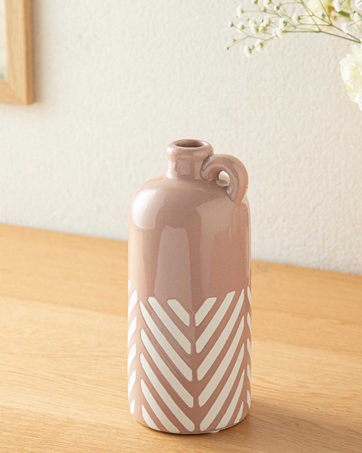 Bottle ВАЗА 8.8x8.8x20.5 cm Beige