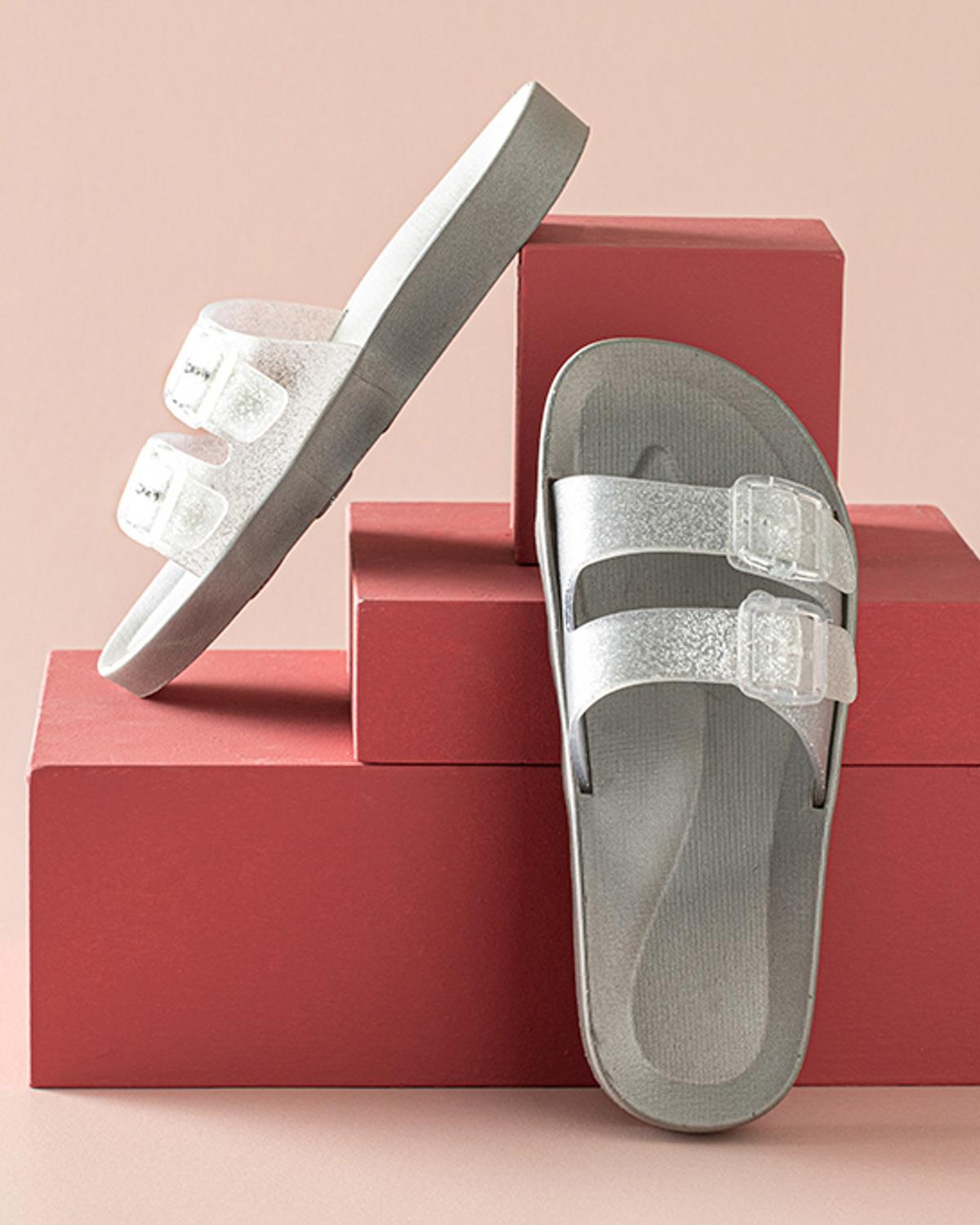 Bright Slippers Sandals 37 Gray