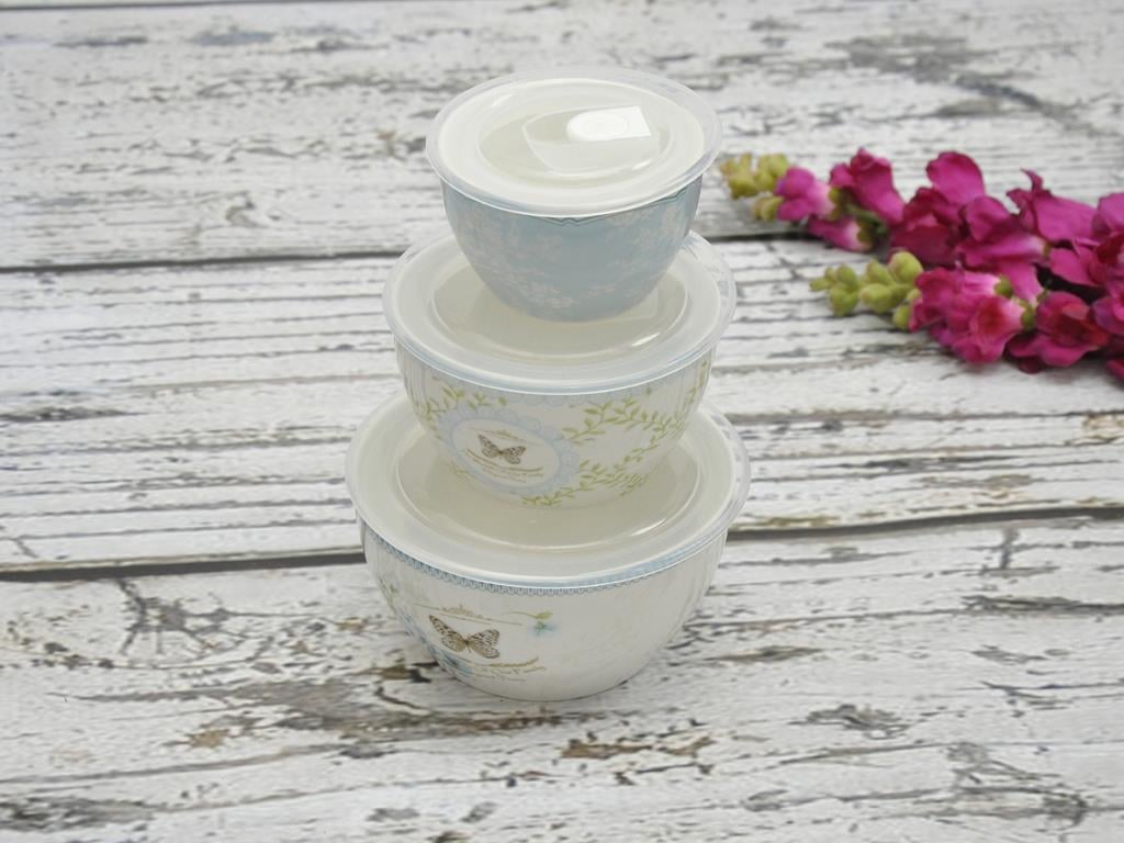 Clementine КУХНЕНСКА КУТИЯ ЗА С 3 бр. New Bone China 1000 ml Blue.
