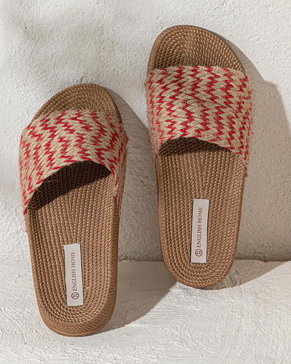 Coastal Rope Women Outdoor Slippers 39 Red