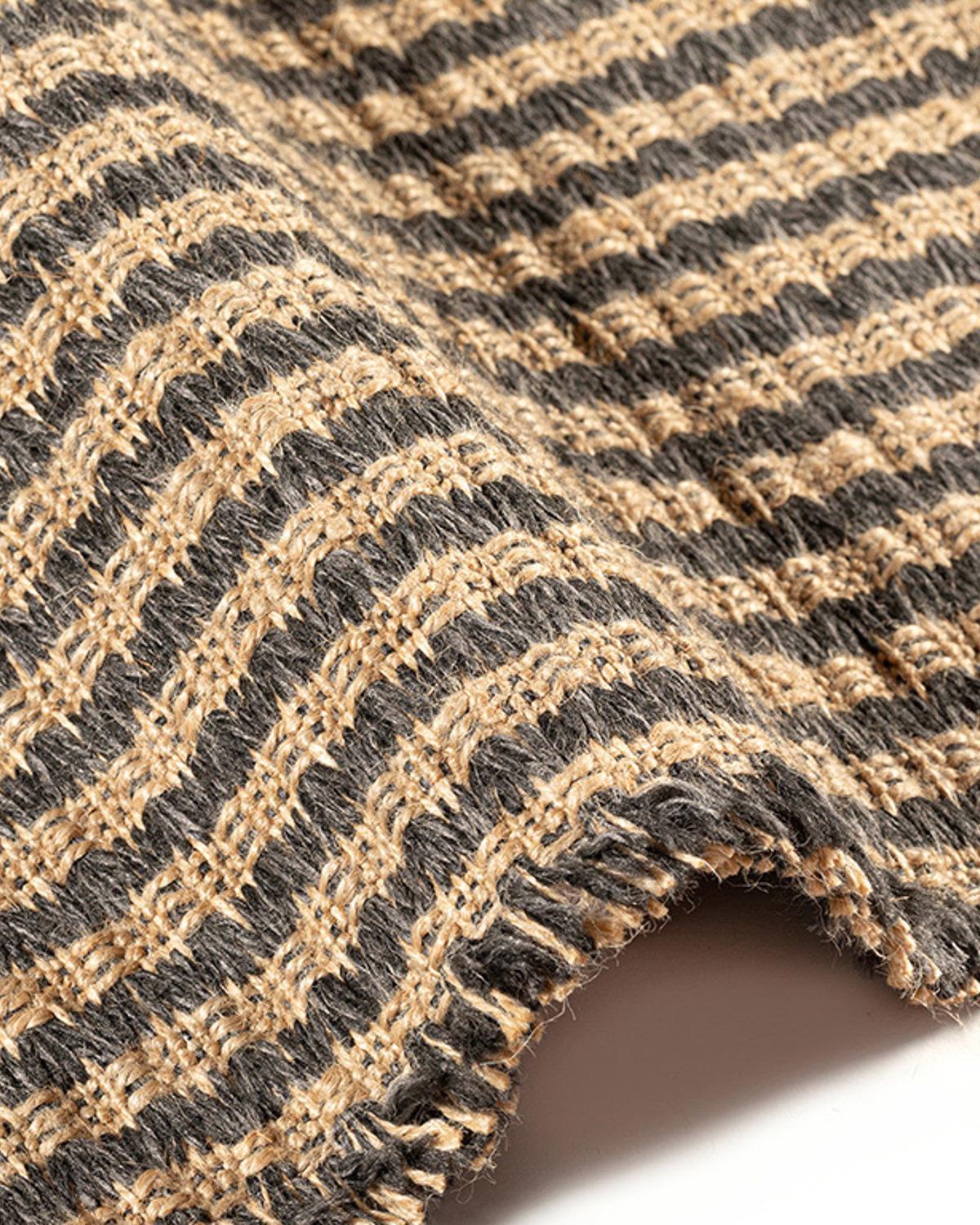 Coppa Jute Decorative Jute Carpet 160x230 cm Natural - Black