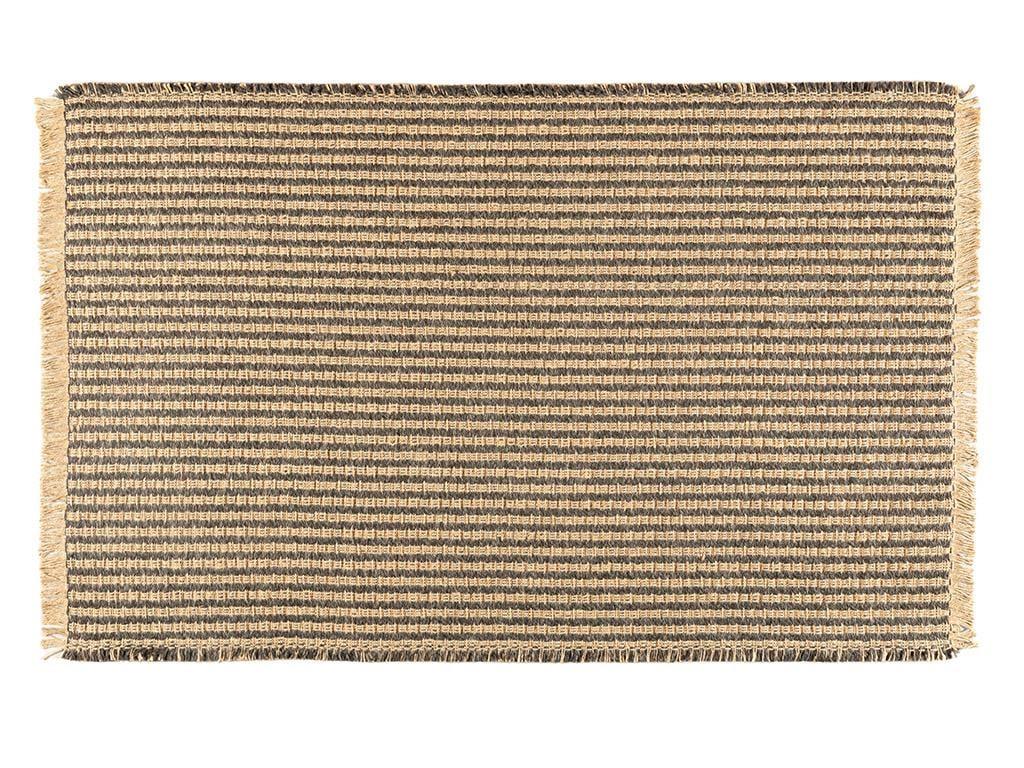 Coppa Jute Decorative Jute Carpet 160x230 cm Natural - Black