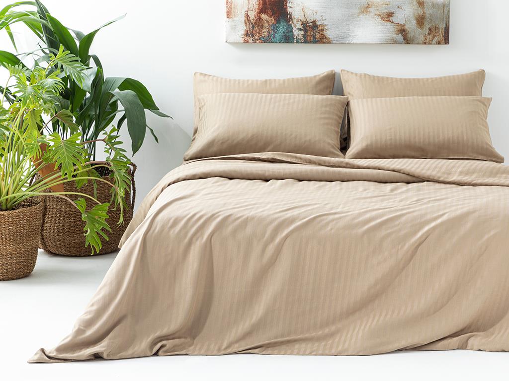 Crystal СПАЛНО БЕЛЬО КОМПЛЕ super king size Копринен Twill 260x220 cm Ancient Gold