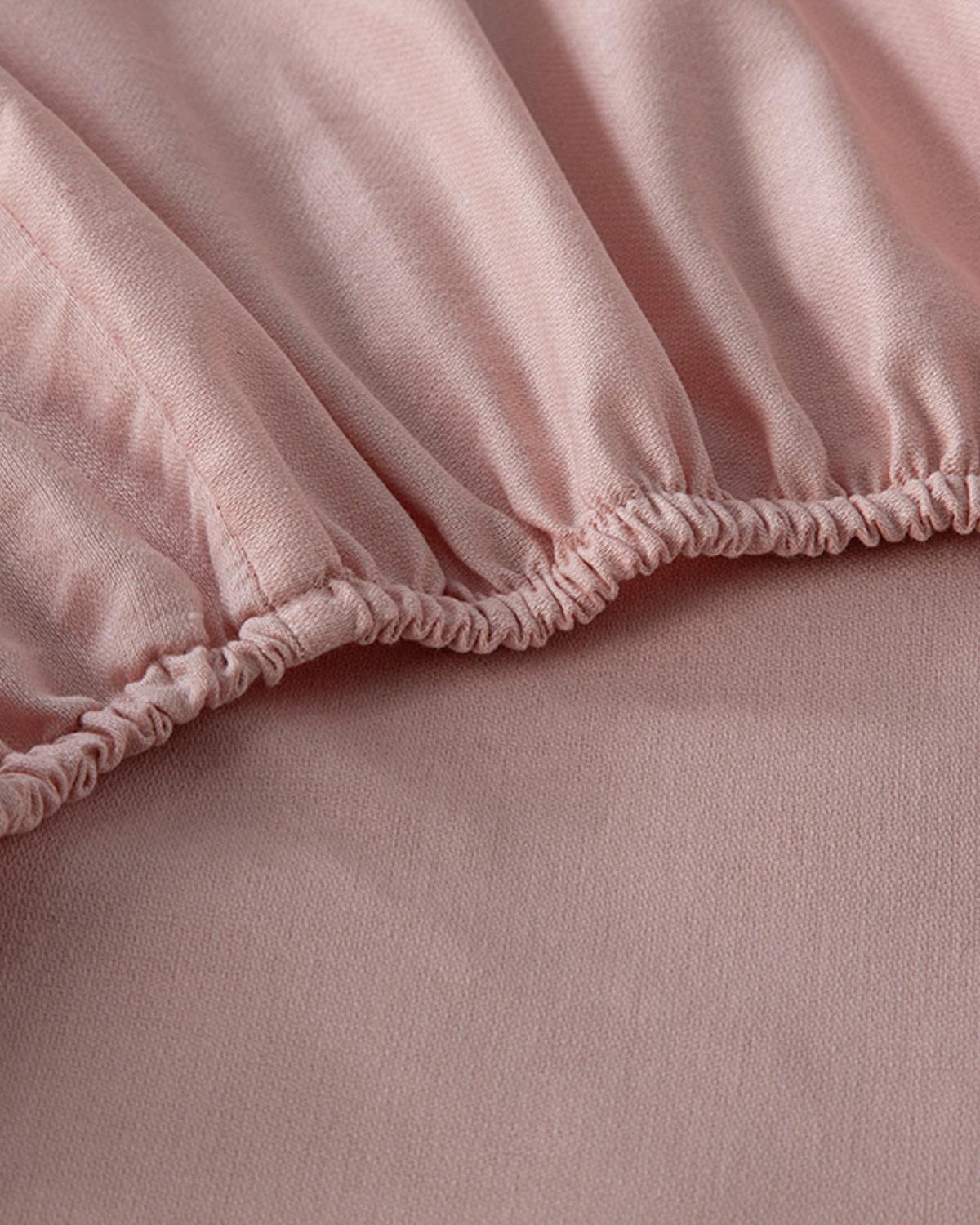 Daisy Bouquet Green Canton Crepe King Size Duvet Cover Set 240x220 cm Pink