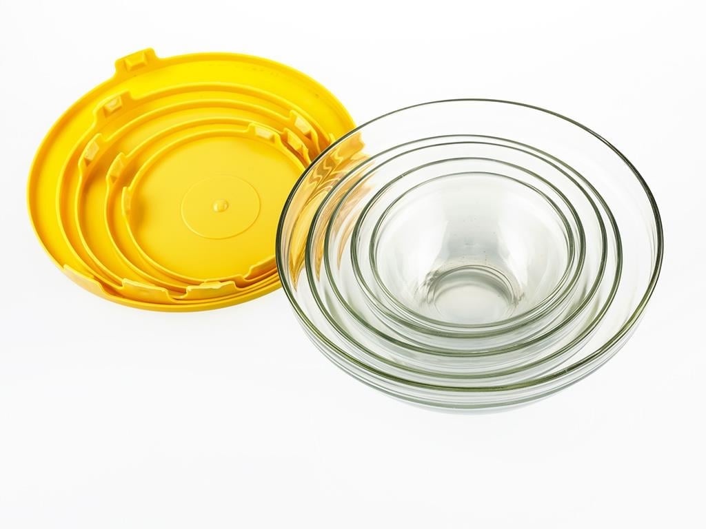 Donna КУТИЯ ЗА СЪХРАНЕНИЕ 5 бр. Cam 150-200-350-500-900 ml Yellow.