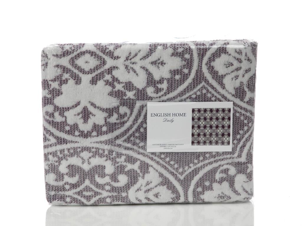 Elegance Damask ОДЕАЛО Tek Kişilik Вафла 150x200 cm Purple.