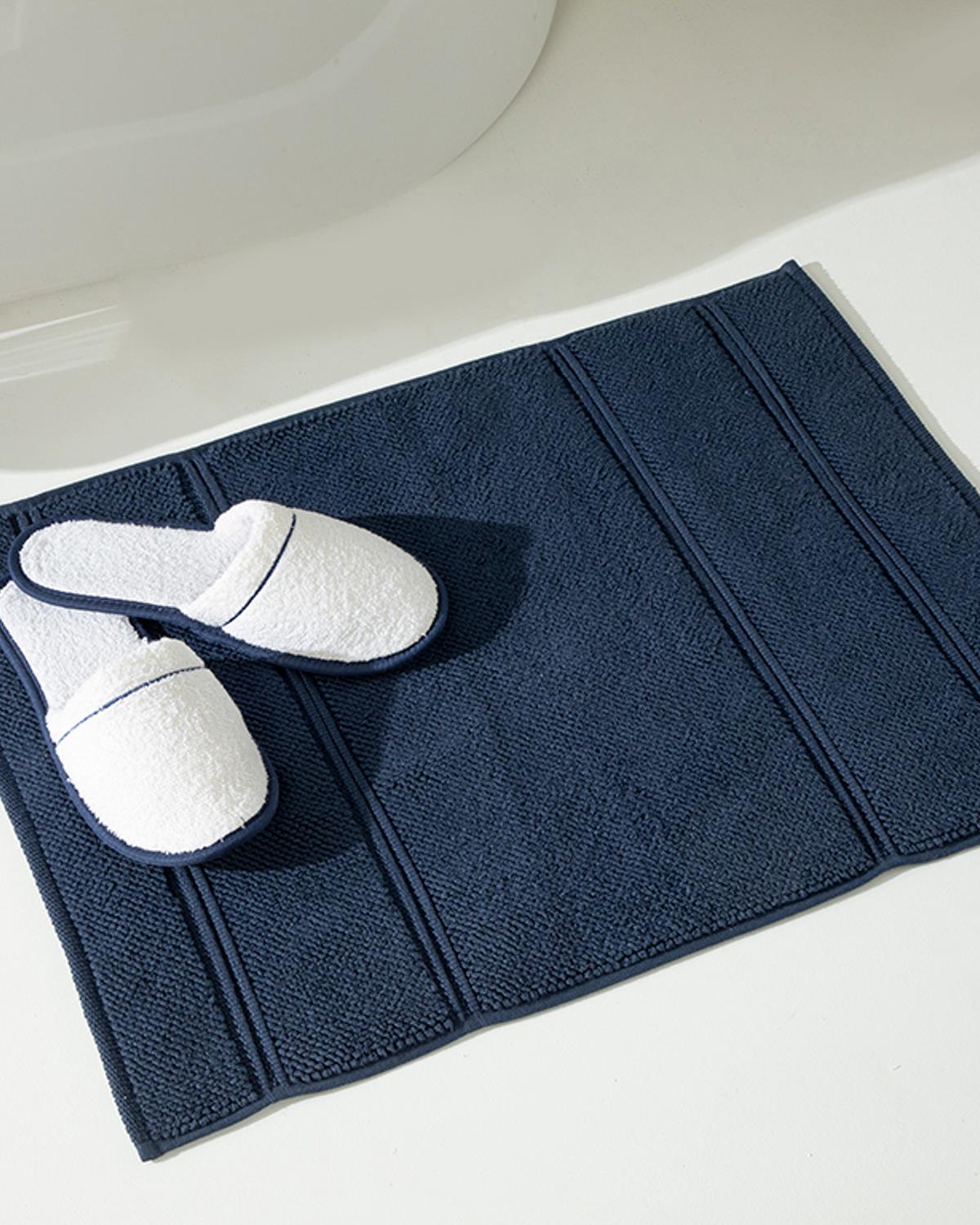 Elegant Brass Towel For Foot 50x70 cm Dark Blue