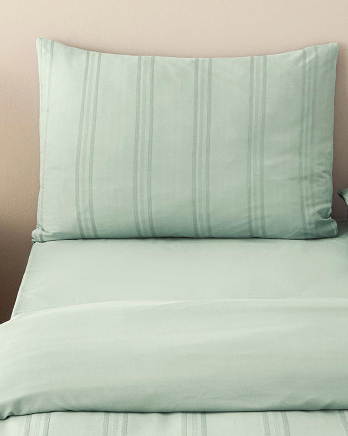 Fancy Premium Soft Cotton For One Person Duvet Cover Set 160x220 cm Seledon,
