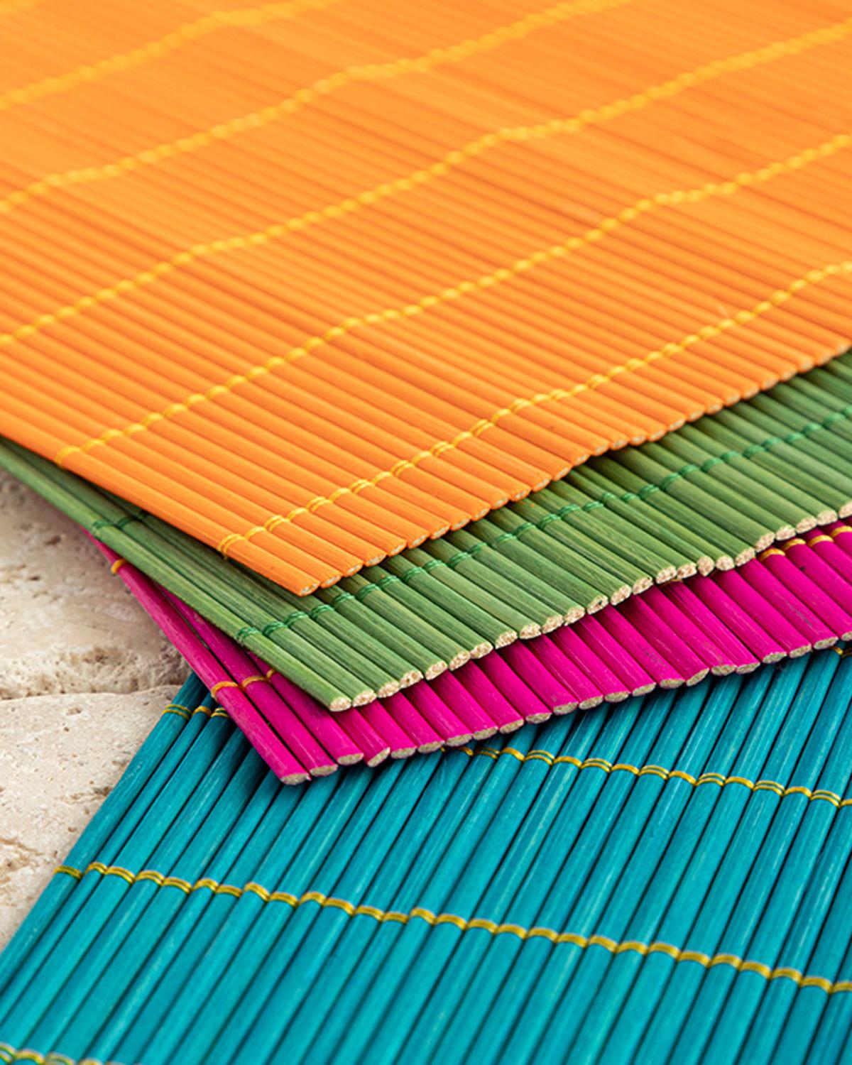 Farleg Bamboo 4 Pcs Place Mat 45x30 cm Colored
