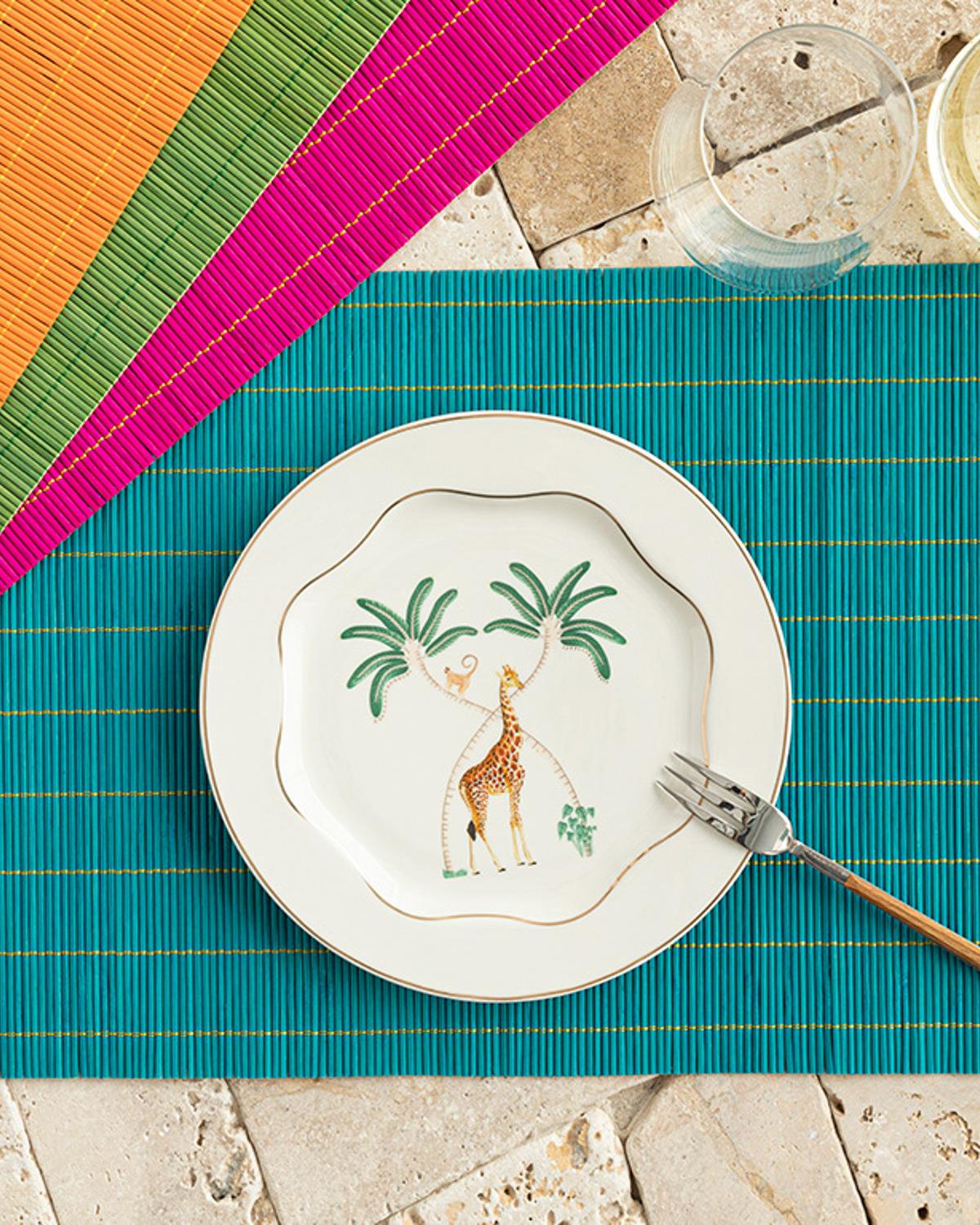 Farleg Bamboo 4 Pcs Place Mat 45x30 cm Colored