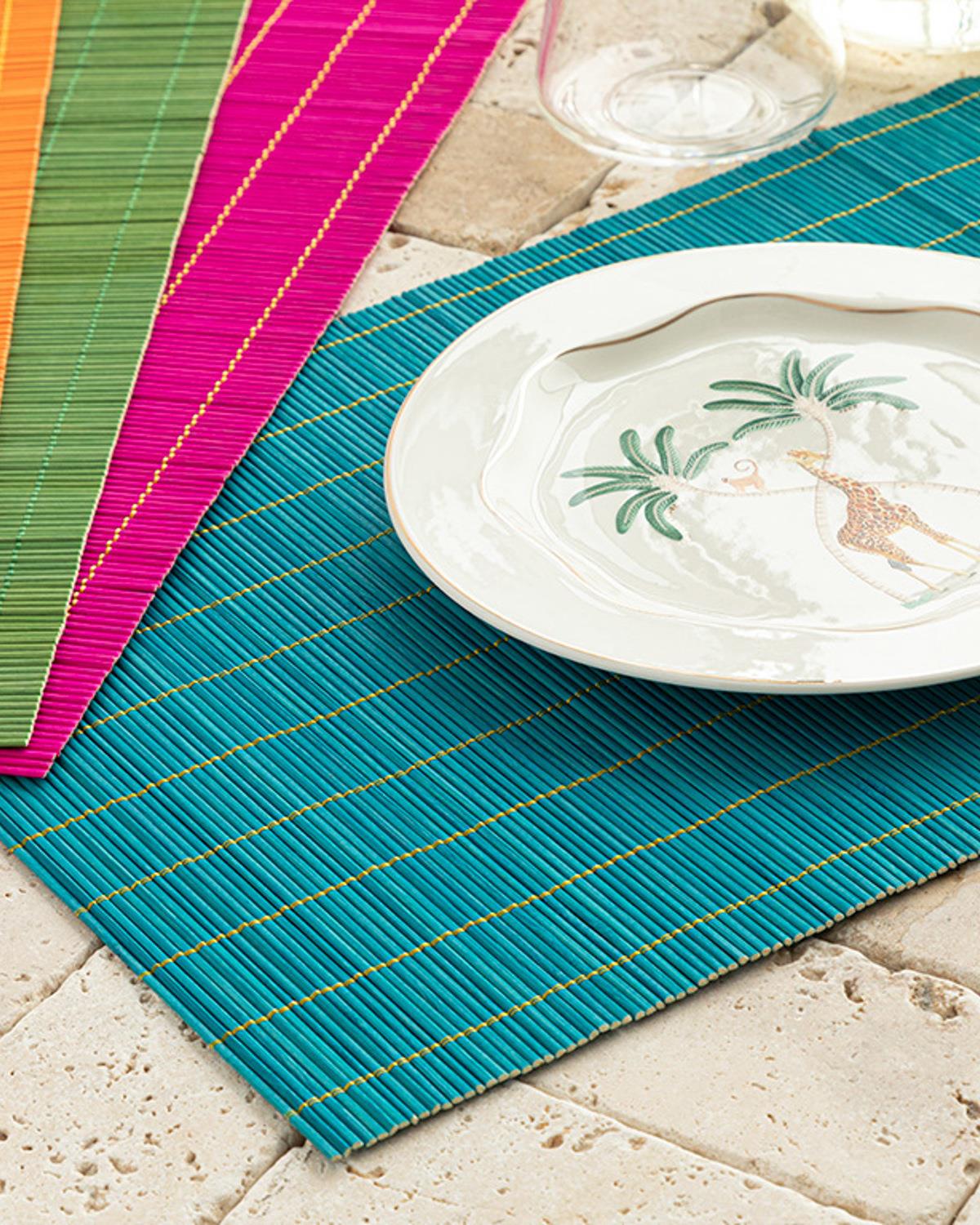 Farleg Bamboo 4 Pcs Place Mat 45x30 cm Colored