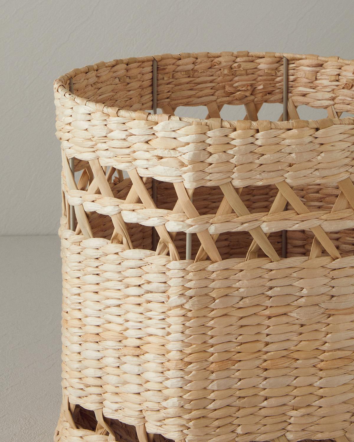 Fiory Wicker Basket 28x28 cm Natural