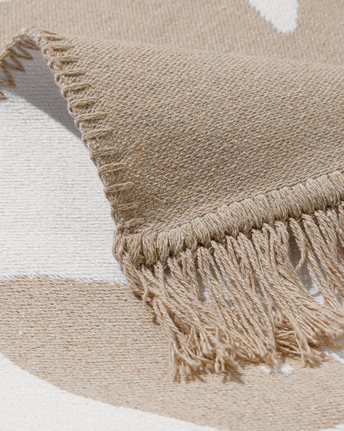 Fish Wave Weaved Rug 80x150 cm Beige