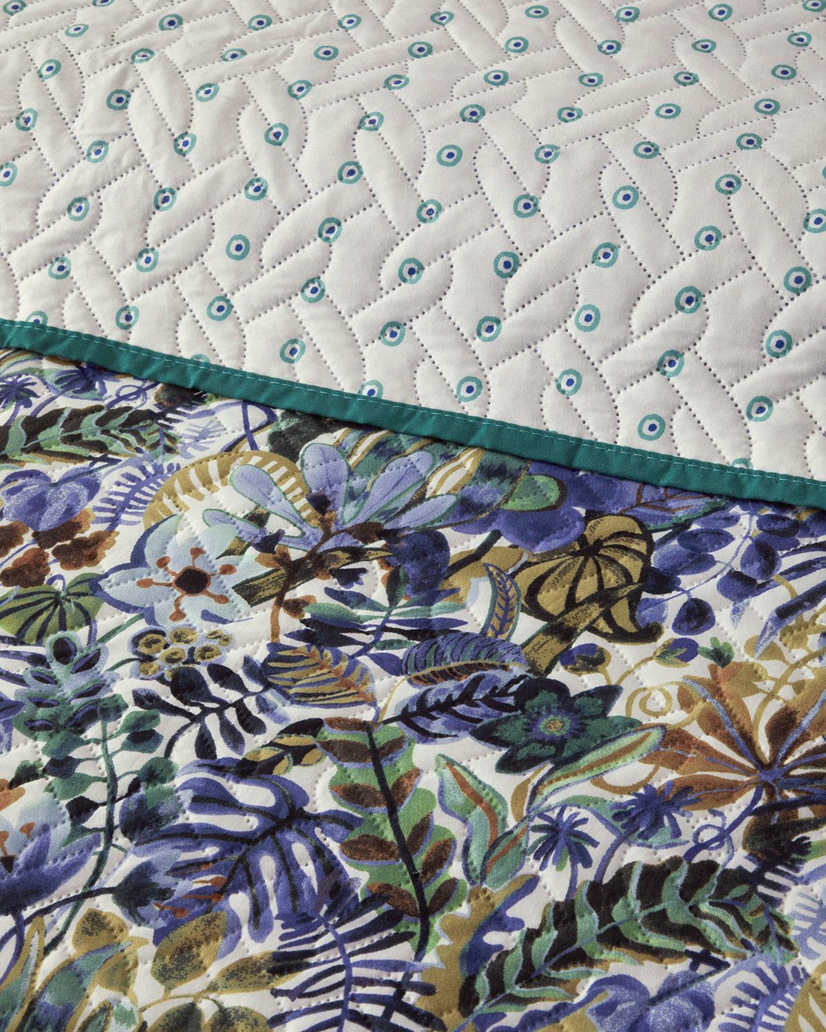 For One Person Multi-Purposed Quilt 160x220 cm Blue