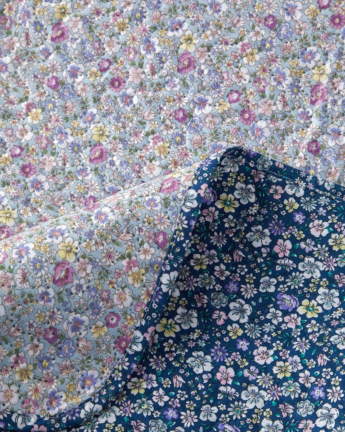 Floral Heaven Покривка За Легло Комплект Двоен Размер, Solid Очила За Сън, Селедон, 200 X 220 Cm